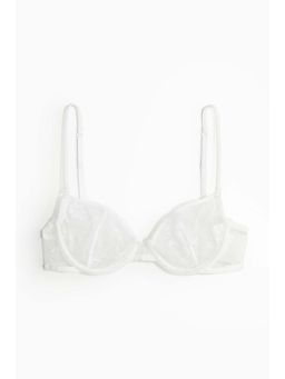 H&M - Women White Non-Padded Underwired Lace Bra