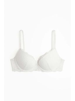 H&M - Women White Lace Super Push-Up Bra