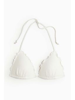 H&M - Women White Push-Up Triangle Bikini Top
