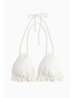H&M - Women White Padded Triangle Bikini Top