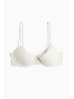 H&M - Women White Lace Push-Up Bra