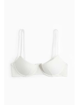 H&M - Women White Mesh Demi Push-Up Bra