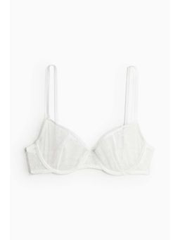 H&M - Women White Underwired Mesh Bra