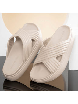 Red Tape - Women Textured Beige 01 Sliders