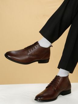 Teakwood - Men Brown Formal Derby Derbies