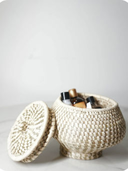 Swadeh - Earthy Elegance Jar Basket Organizer
