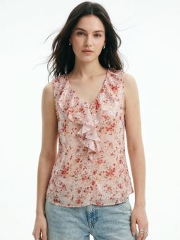 Outzidr - Multi Printed V-Neck Blouson