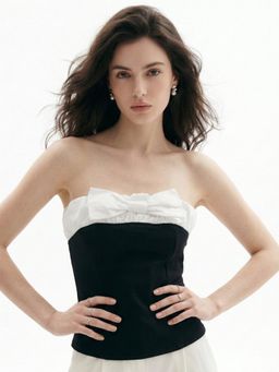 Outzidr - Black Contrast Toned Tibe Top