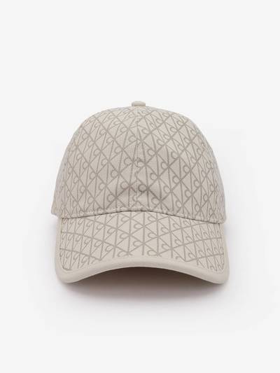 Logo Beige Cotton Printed Baseball Cap