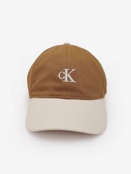 Calvin Klein - Logo Brown Cotton Embroidered Baseball Cap