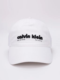 Calvin Klein - Logo White Cotton Embroidered Baseball Cap