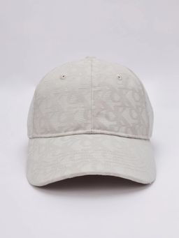 Calvin Klein - Logo Beige Polyester Printed Baseball Cap