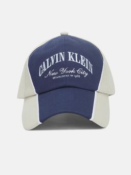 Calvin Klein - Logo Blue Cotton Embroidered Baseball Cap