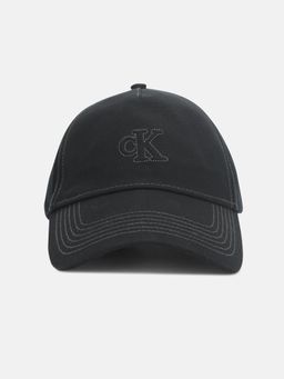 Calvin Klein - Logo Black Cotton Embroidered Baseball Cap