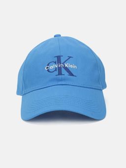 Calvin Klein - Logo Blue Cotton Embroidered Baseball Cap