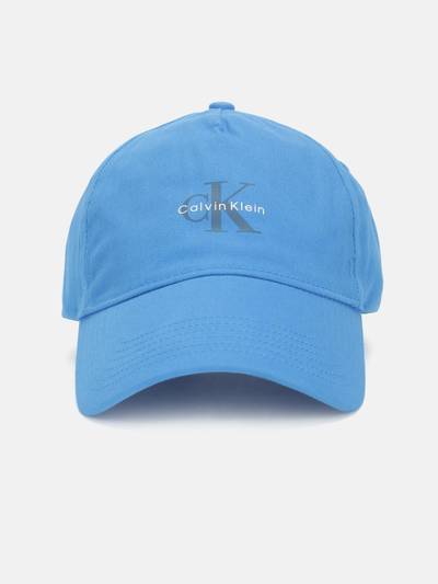 Logo Blue Cotton Printed Baseball Cap