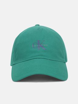 Calvin Klein - Logo Green Cotton Printed Baseball Cap