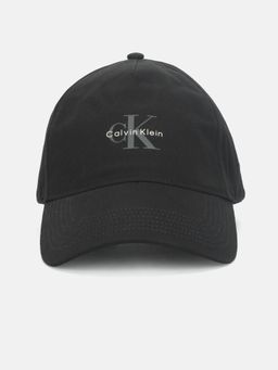 Calvin Klein - Logo Black Cotton Printed Baseball Cap