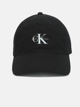 Calvin Klein - Logo Black Cotton Printed Baseball Cap