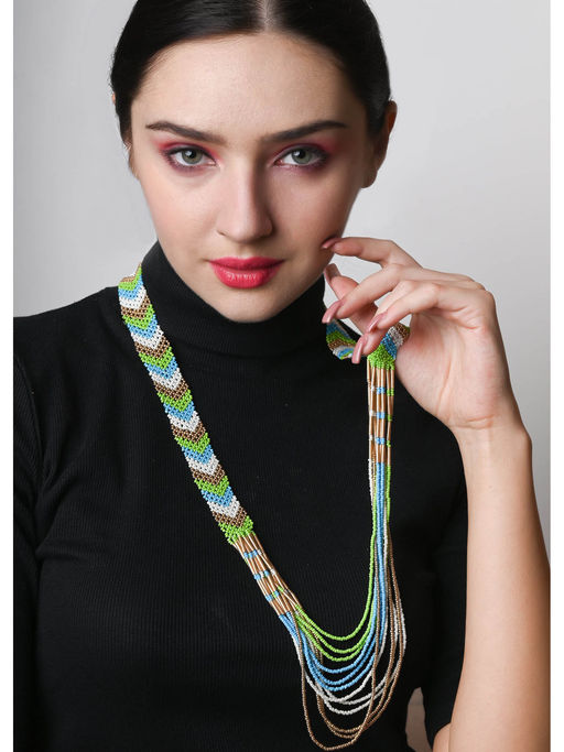 Odette Multicolour Beads Necklace