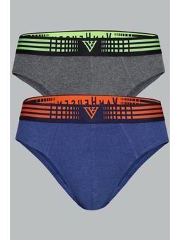 Van Heusen Innerwear - Men Multi Solid Briefs (Pack of 2)