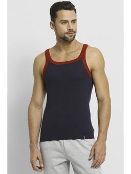 Van Heusen Innerwear - Athleisure Men Moisture Wicking & Ultra Soft Vest - Navy and Tomato