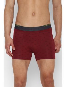 Peter England - Men Maroon Print Trunk