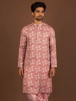 KISAH - Men Pink Kurta