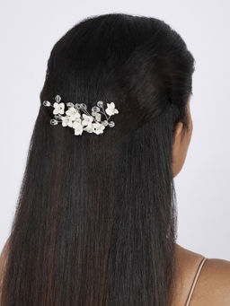 Joker and Witch - Joker & Witch Lalea White Floral Hair Pin