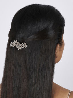 Joker and Witch - Joker & Witch Crispian Grey Floral Hair Pin