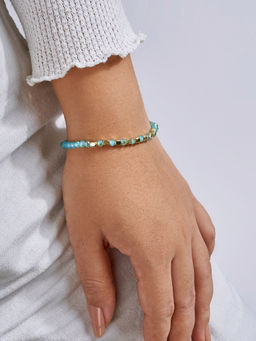 Joker and Witch - Joker & Witch Miss Americana Aqua Beaded Bracelet