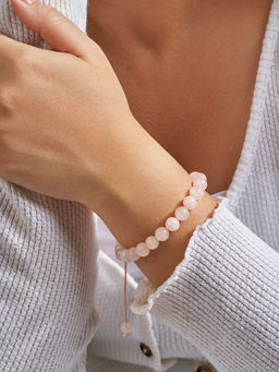 Joker and Witch - Joker & Witch I Bet You Think About Me Pink Beaded Bracelet