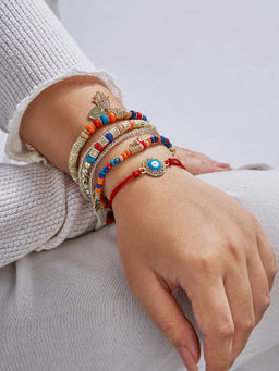 Joker and Witch - Joker & Witch Treacherous Multi-coloured Beaded Bracelet (Pack of 6)