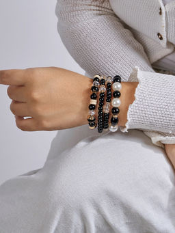 Joker and Witch - Joker & Witch Don't Blame Me Black Beaded Bracelet (Pack of 4)