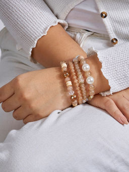 Joker and Witch - Joker & Witch Folklore Brown Beaded Bracelet (Pack of 4)