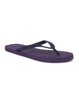 Chupps - Women Banana Leaf Monocrome Purple Lightweight Flipflops