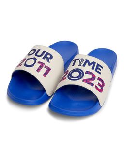 Chupps - Official Icc Cricket World Cup Men's Printed Ergo-X Blue Sliders