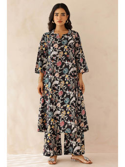 KURTISM - Multi-Color Floral Printed Kurta and Palazzo