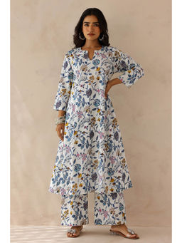 KURTISM - Multi-Color Floral Printed Kurta and Palazzo