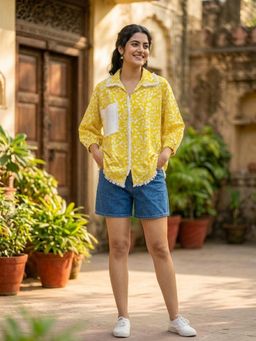 WE'AVE BY SHUBHKARI - Yellow Boho Shirt