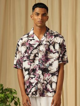 Mufti - Men Multi-Color Floral Loose Fit Shirt