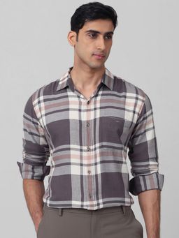 Mufti - Men Multi-Color Checks Slim Fit Shirt