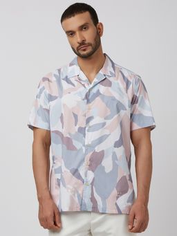 Mufti - Men Multi-Color Camouflage Relaxed Fit Shirt