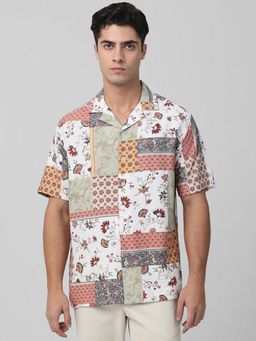 Mufti - Men Multi-Color Floral Relaxed Fit Shirt