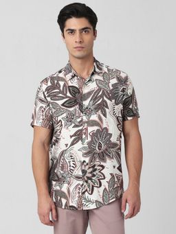 Mufti - Men Multi-Color Floral Slim Fit Shirt
