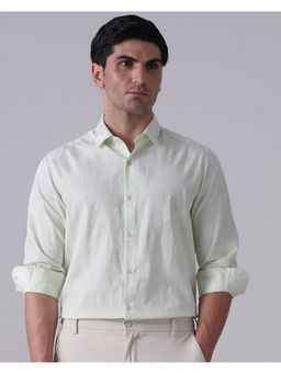 Mufti - Men Green Checks Slim Fit Shirt