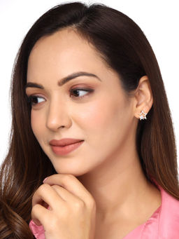 Yellow Chimes - Gold-Toned Contemporary Studs Earrings