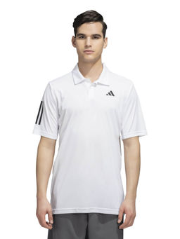 adidas - CLUB 3STR POLO White Solid T-Shirt
