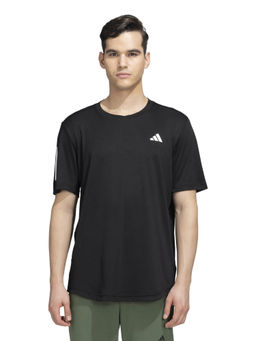 adidas - CLUB 3STR TEE Black Solid T-Shirt
