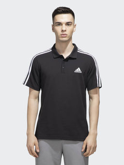 adidas - IN SMU 3S PL Black Solid T-Shirt